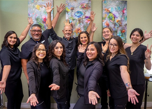 Chiropractors Brad Cudnik, Austin Smiciklas, And Carla Quintana With Team Being Silly